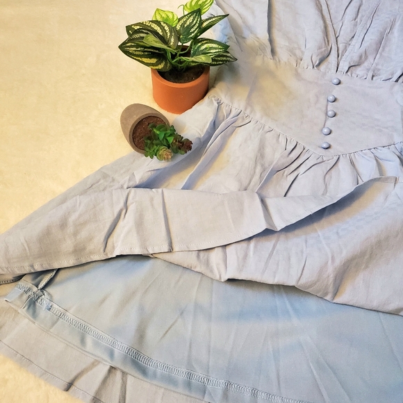 Shein Batwing Sleeve Button Front Dress - Picture 4 of 7